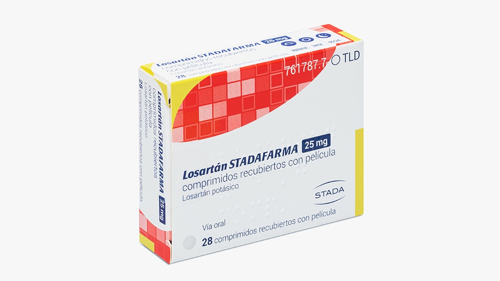 LOSARTAN STADAFARMA 25 mg COMPRIMIDOS REVESTIDOS POR PELÍCULA