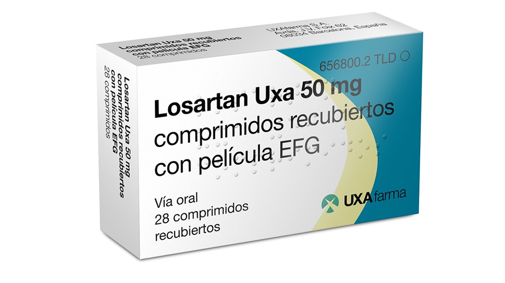 LOSARTAN UXA 50 mg COMPRIMIDOS REVESTIDOS POR PELÍCULA