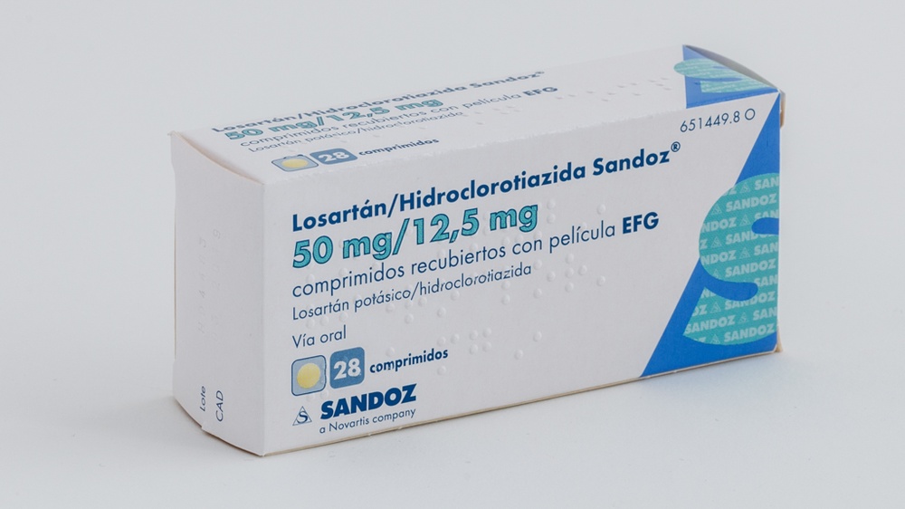 LOSARTAN/HIDROCLOROTIAZIDA SANDOZ 50 mg/12,5 mg COMPRIMIDOS REVESTIDOS POR PELÍCULA