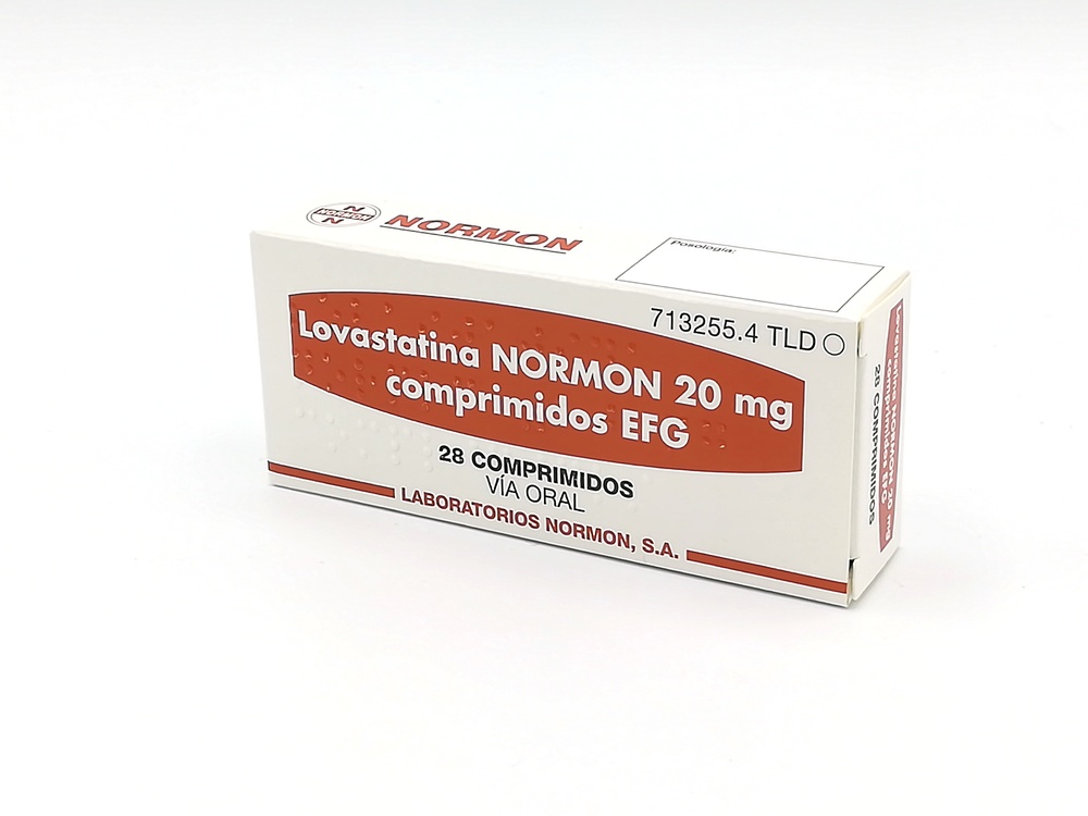 LOVASTATINA NORMON 20 mg COMPRIMIDOS