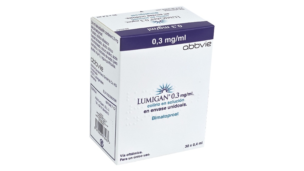 LUMIGAN 0,3 mg/ml COLÍRIO EM SOLUÇÃO EM EMBALAGEM UNIDOSE