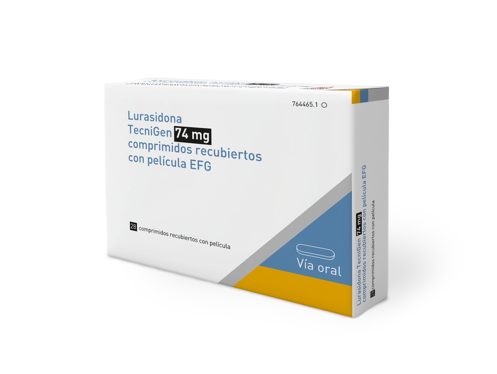 LURASIDONA TECNIGEN 74 mg COMPRIMIDOS REVESTIDOS POR PELÍCULA