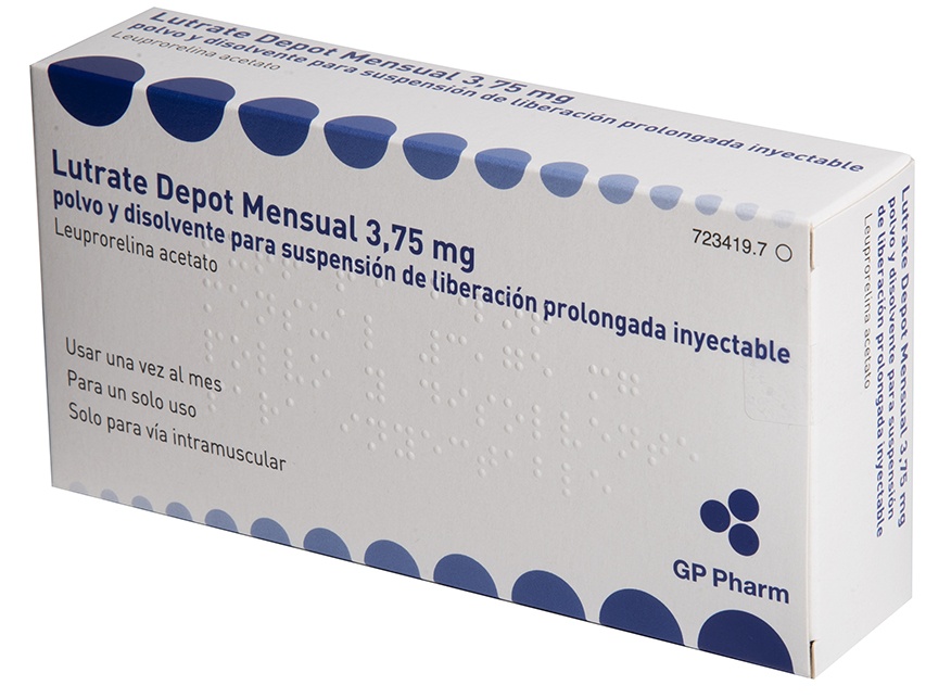 LUTRATE DEPOT MENSUAL 3,75 mg PÓ E SOLVENTE PARA SUSPENSÃO INJETÁVEL DE LIBERTAÇÃO PROLONGADA