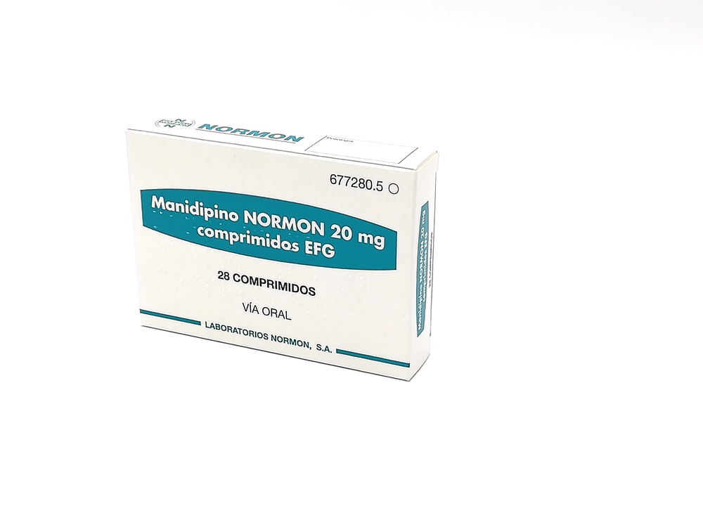 MANIDIPINA NORMON 20 mg COMPRIMIDOS