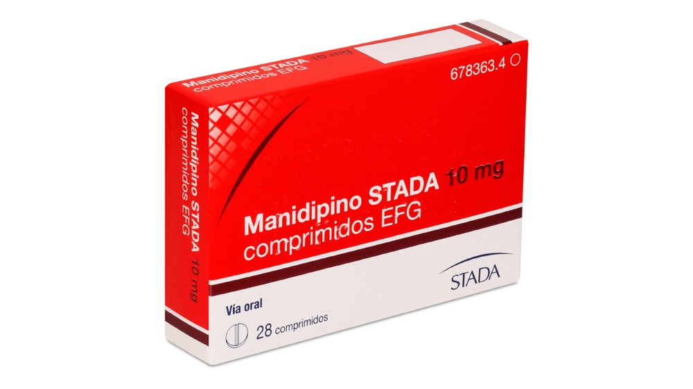 MANIDIPINO STADA 10 mg COMPRIMIDOS