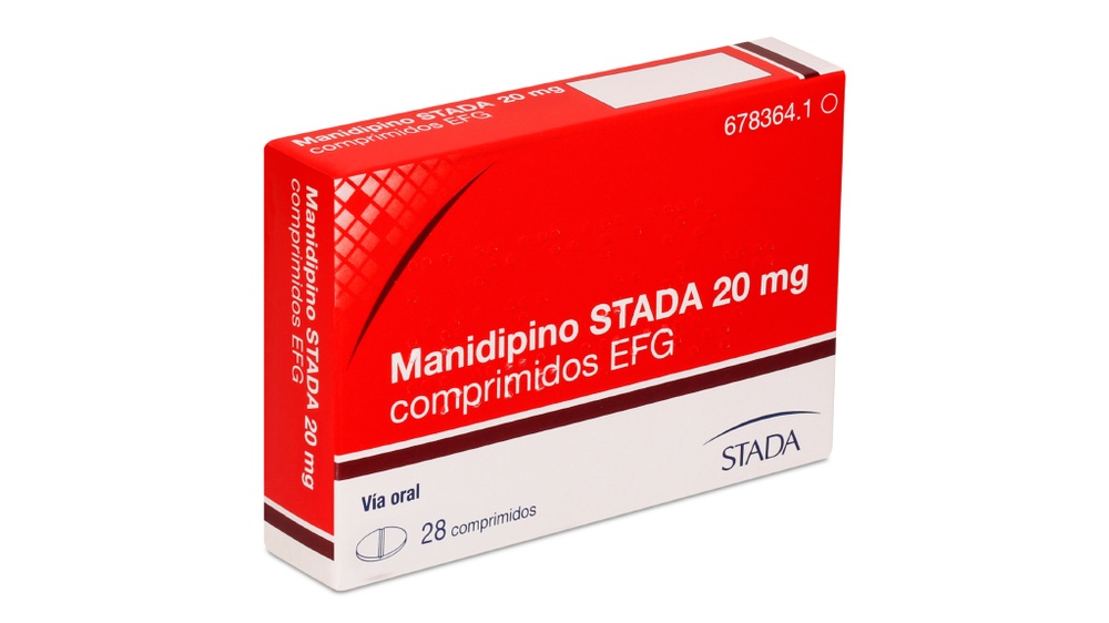 MANIDIPINO STADA 20 mg COMPRIMIDOS