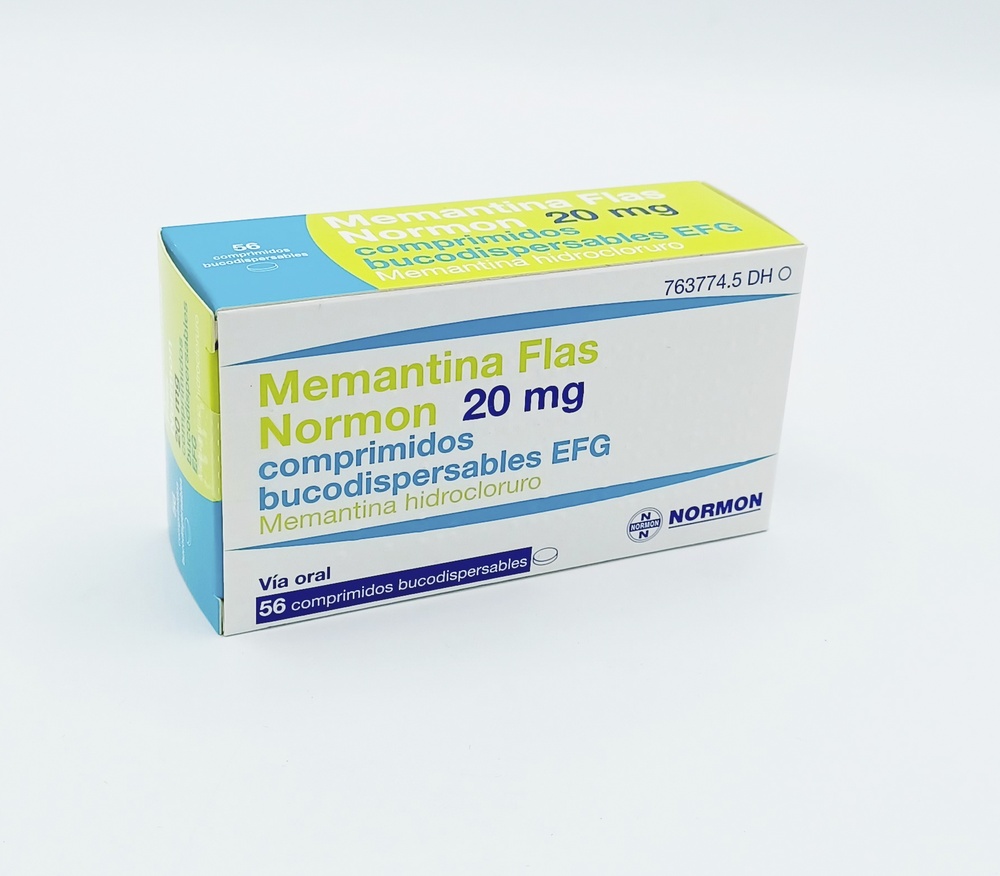 MEMANTINA FLAS NORMON 20 mg COMPRIMIDOS ORODISPERSÍVEIS