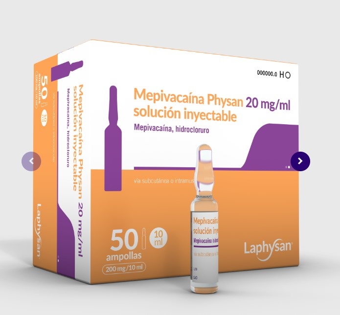 MEPIVACAÍNA PHYSAN 20 mg/ml SOLUÇÃO INJETÁVEL