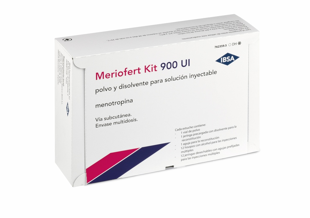MERIOFERT KIT 900 UI PÓ E SOLVENTE PARA SOLUÇÃO INJETÁVEL