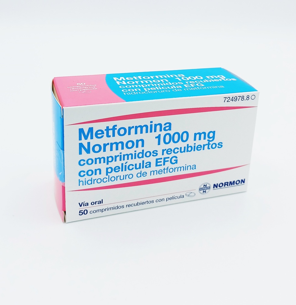 METFORMINA NORMON 1000 mg COMPRIMIDOS REVESTIDOS POR PELÍCULA