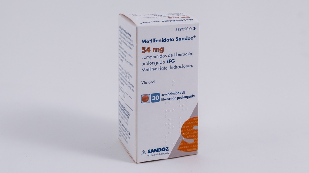 METILFENIDATO SANDOZ 54 mg COMPRIMIDOS DE LIBERTAÇÃO PROLONGADA