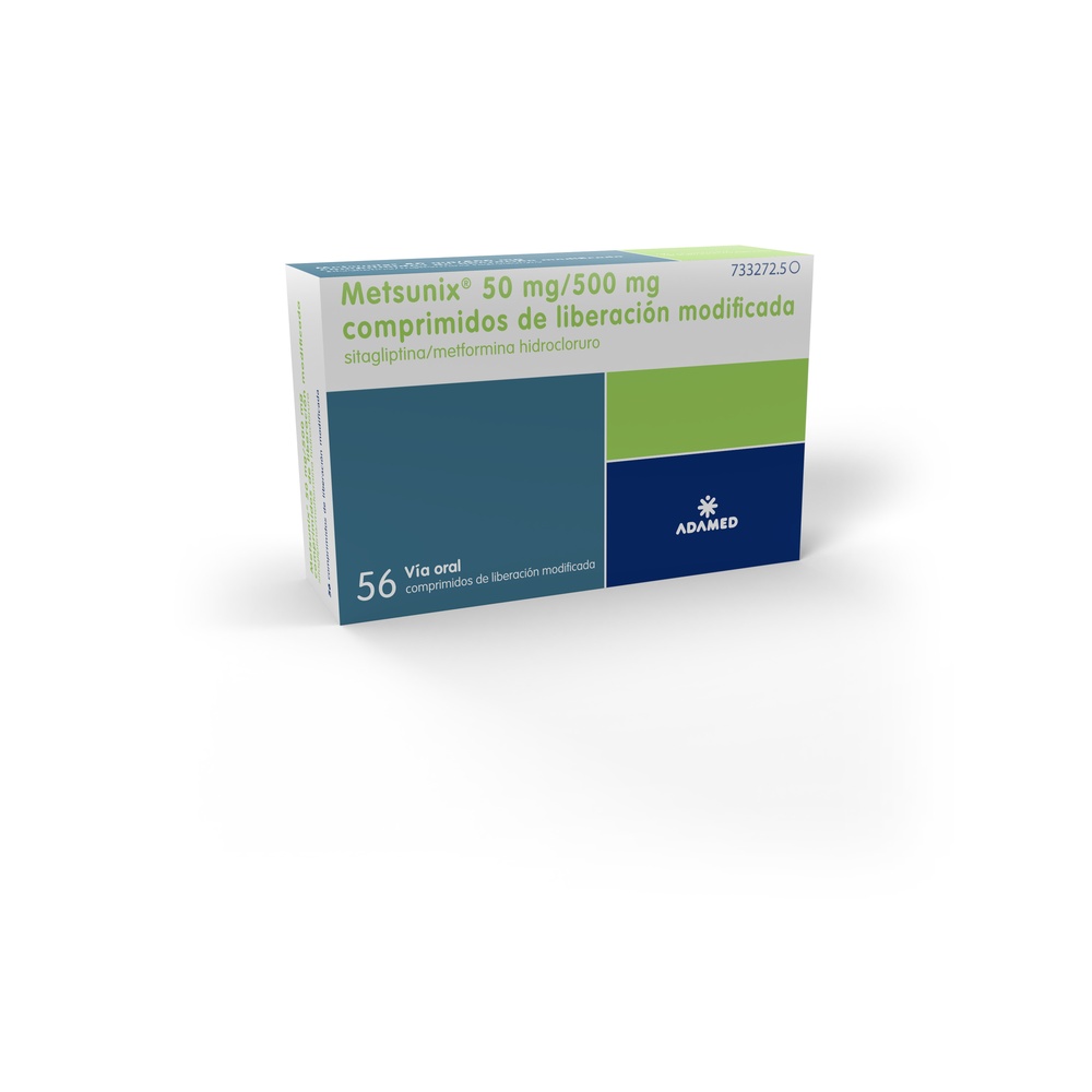 METSUNIX 50 MG/500 MG COMPRIMIDOS DE LIBERTAÇÃO MODIFICADA