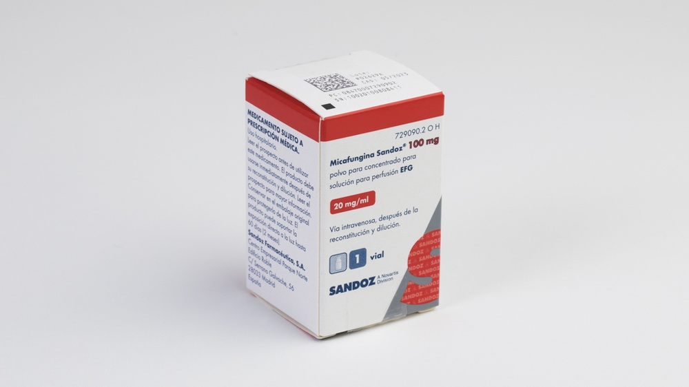 MICAFUNGINA SANDOZ 100 mg PÓ PARA CONCENTRADO PARA SOLUÇÃO PARA PERFUSÃO