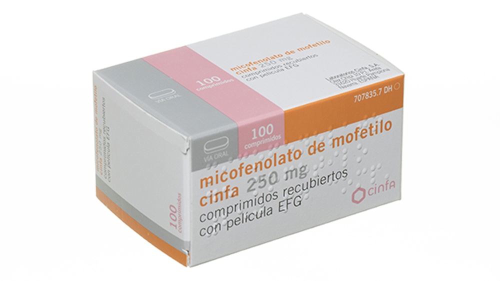 MOFETIL MICOFENOLATO CINFA 250 mg COMPRIMIDOS REVESTIDOS POR PELÍCULA