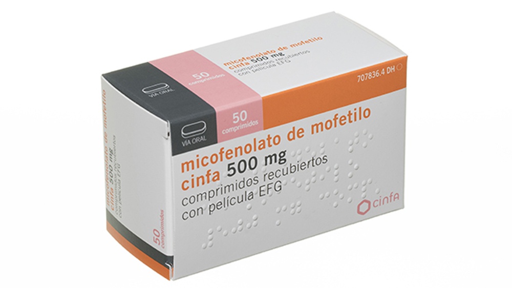 MOFETIL MICOFENOLATO CINFA 500 mg COMPRIMIDOS REVESTIDOS POR PELÍCULA