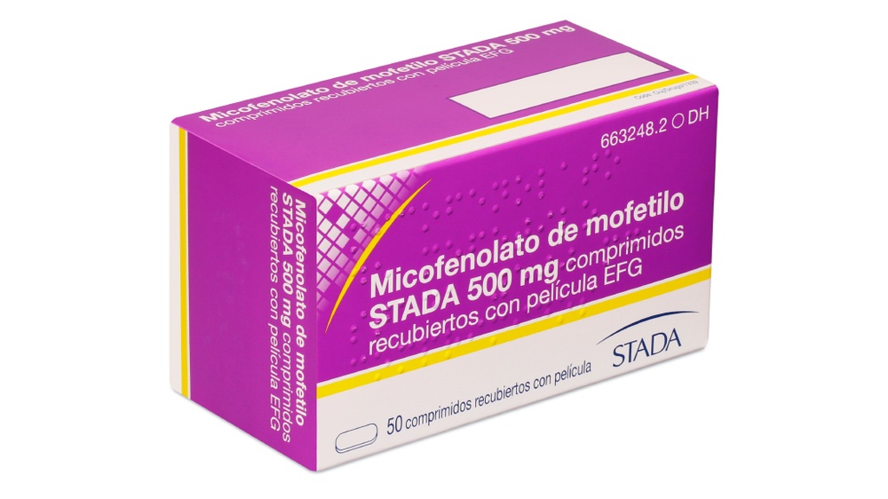 MOFETIL MICOFENOLATO STADA 500 mg COMPRIMIDOS REVESTIDOS POR PELÍCULA