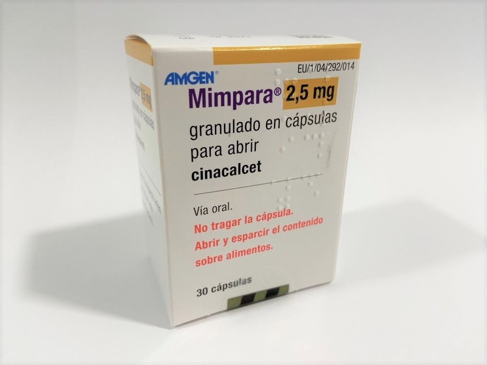 MIMPARA 2,5 mg granulado em cápsulas para abrir