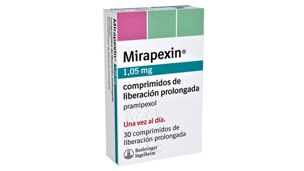 MIRAPEXIN 1,05 mg COMPRIMIDOS DE LIBERTAÇÃO PROLONGADA