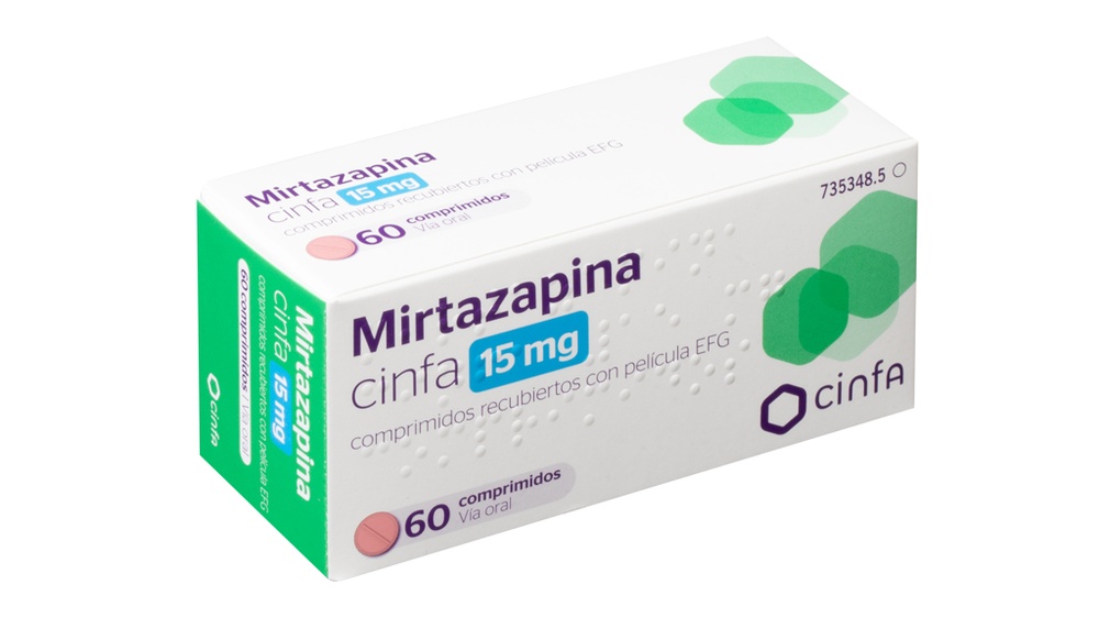 MIRTAZAPINA CINFA 15 mg COMPRIMIDOS REVESTIDOS POR PELÍCULA