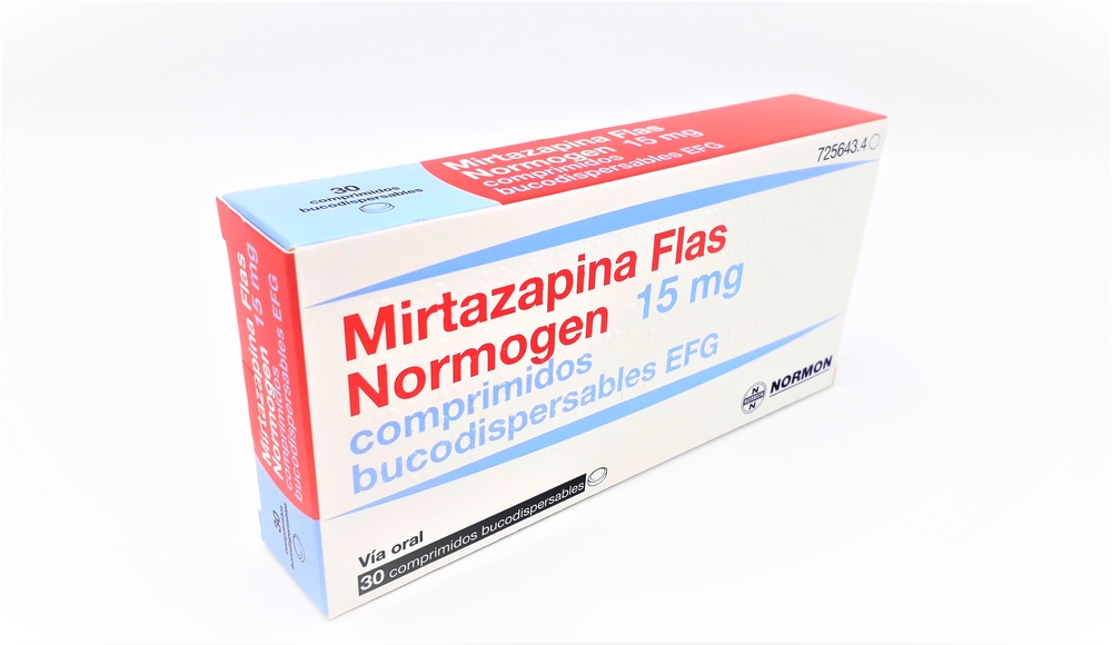 MIRTAZAPINA FLAS NORMOGEN 15 mg COMPRIMIDOS ORODISPERSÍVEIS