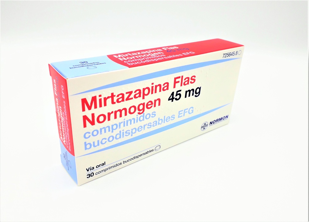 MIRTAZAPINA FLAS NORMOGEN 45 mg COMPRIMIDOS ORODISPERSÍVEIS