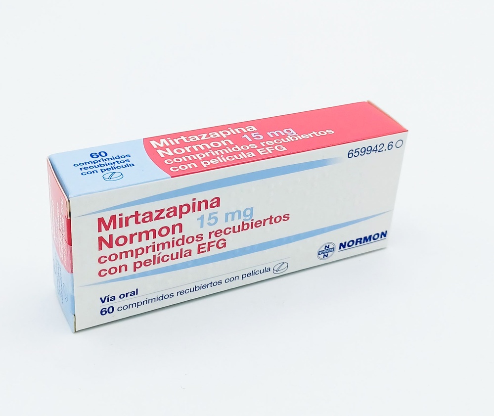 MIRTAZAPINA NORMON 15 mg COMPRIMIDOS REVESTIDOS POR PELÍCULA
