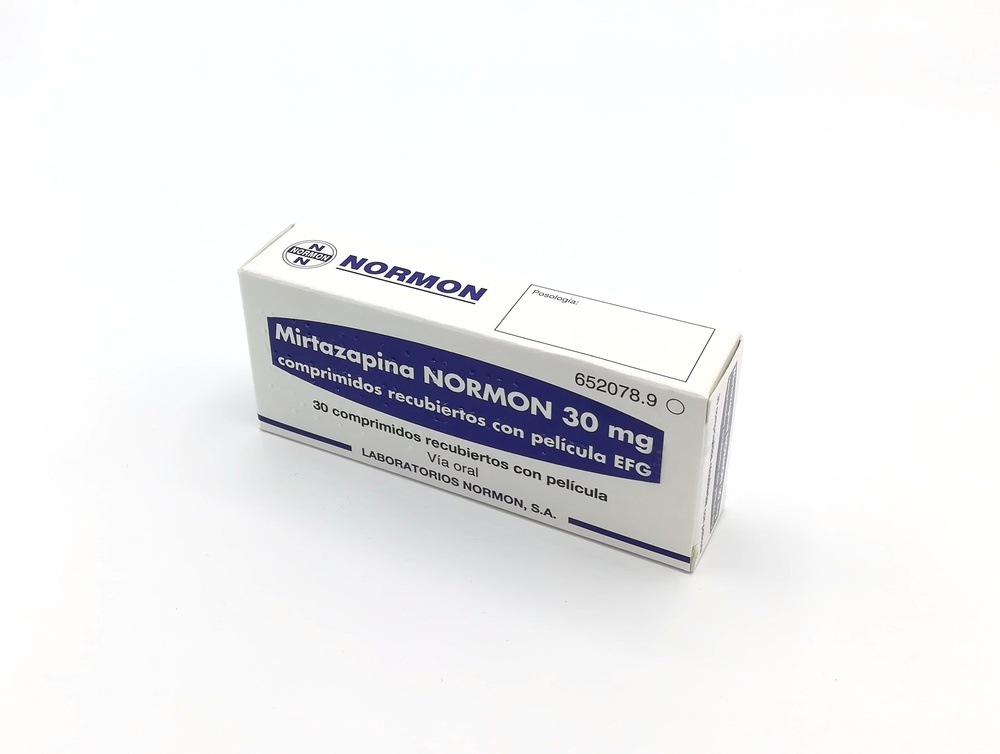 MIRTAZAPINA NORMON 30 mg COMPRIMIDOS REVESTIDOS POR PELÍCULA