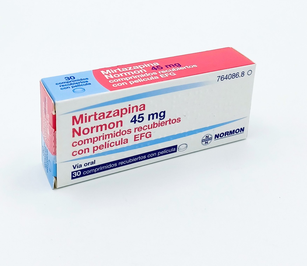MIRTAZAPINA NORMON 45 mg COMPRIMIDOS REVESTIDOS POR PELÍCULA