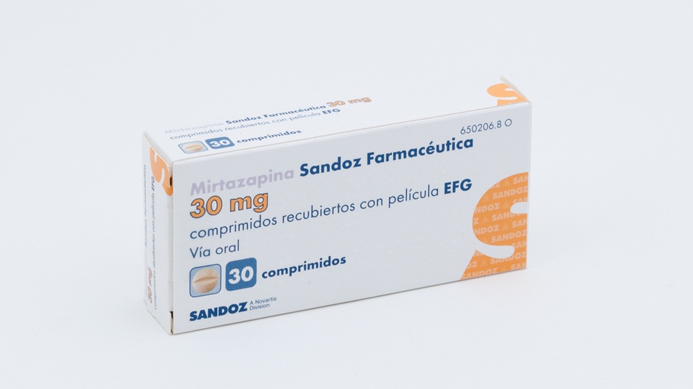 MIRTAZAPINA SANDOZ 30 mg COMPRIMIDOS REVESTIDOS POR PELÍCULA