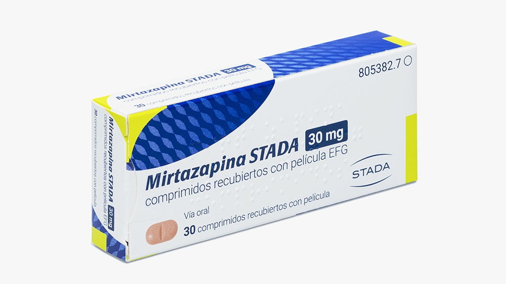 MIRTAZAPINA STADA 30 mg COMPRIMIDOS REVESTIDOS POR PELÍCULA