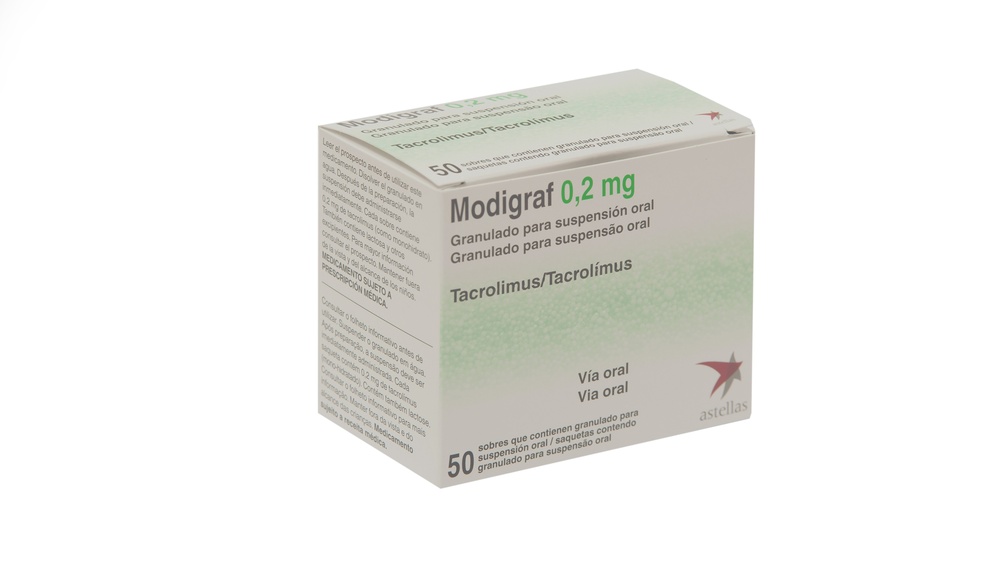 MODIGRAF 0,2 mg GRÂNULOS PARA SUSPENSÃO ORAL