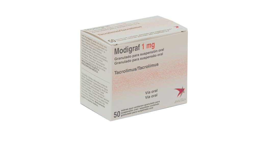 MODIGRAF 1 mg GRÂNULOS PARA SUSPENSÃO ORAL