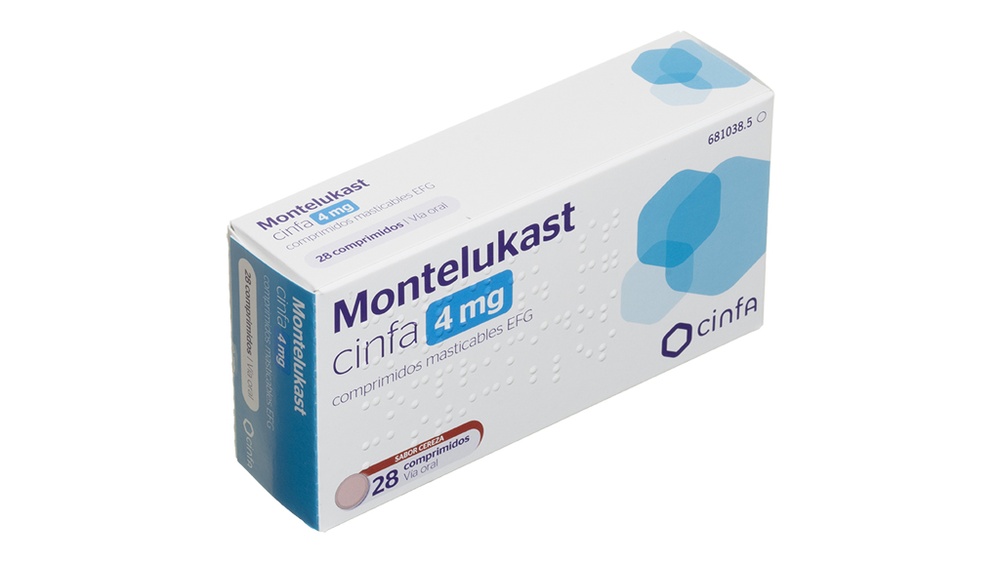 MONTELUKAST CINFA 4 mg COMPRIMIDOS MASTIGÁVEIS