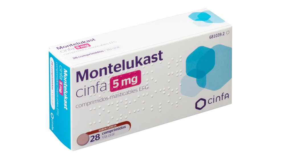 MONTELUKAST CINFA 5 mg COMPRIMIDOS MASTIGÁVEIS