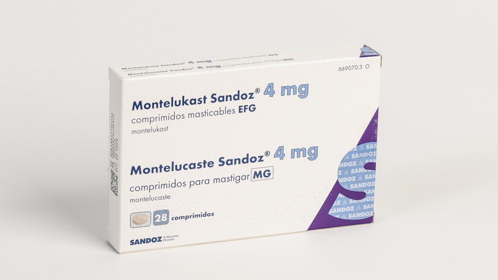 MONTELUKAST SANDOZ 4 mg COMPRIMIDOS MASTIGÁVEIS