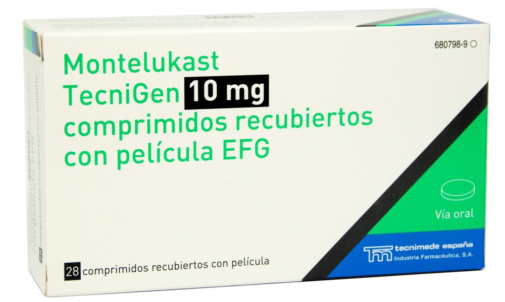 MONTELUKAST TECNIGEN 10 mg COMPRIMIDOS REVESTIDOS POR PELÍCULA