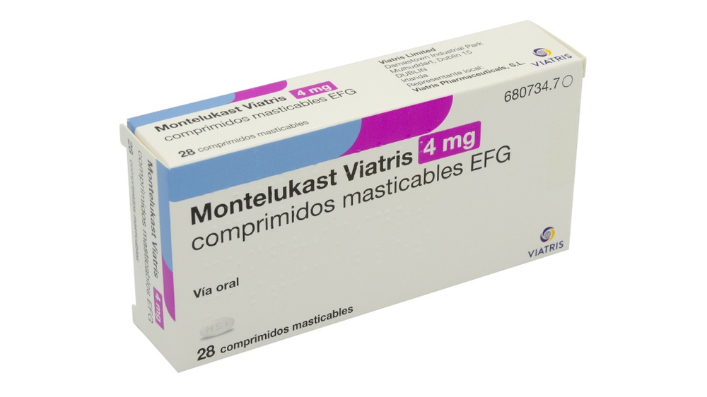 MONTELUKAST VIATRIS 4 mg COMPRIMIDOS MASTIGÁVEIS