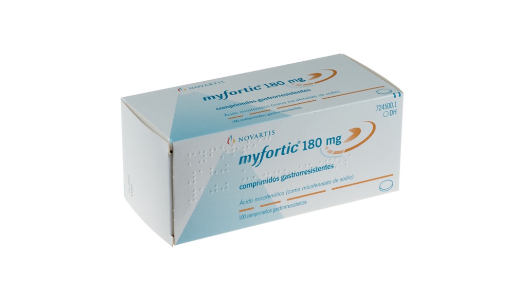 MYFORTIC 180 mg COMPRIMIDOS GASTRO-RESISTENTES