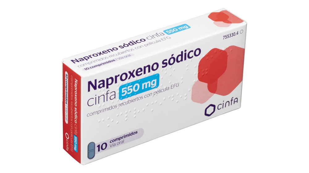 NAPROXENO SÓDICO CINFA 550 mg COMPRIMIDOS