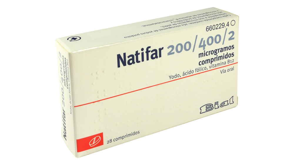 NATIFAR 200/400/2 microgramas COMPRIMIDOS