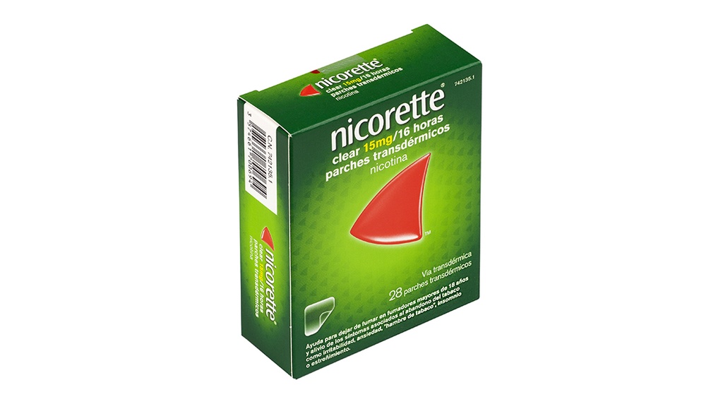 NICORETTE CLEAR 15 MG/16 HORAS PATCHES TRANSDÉRMICOS