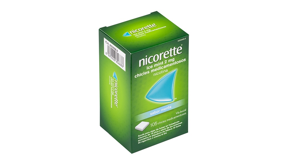 NICORETTE ICE MINT 2 mg GOMAS DE MASCAR MEDICAMENTOSAS