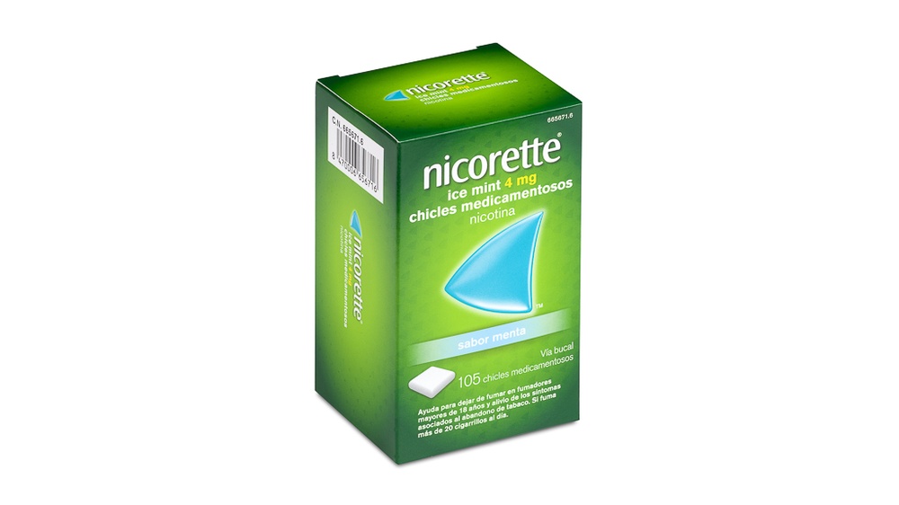 NICORETTE ICE MINT 4 mg GOMAS DE MASCAR MEDICAMENTOSAS