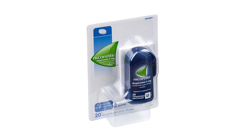 NICORETTE SUPERMINT 4 mg COMPRIMIDOS PARA CHUPAR