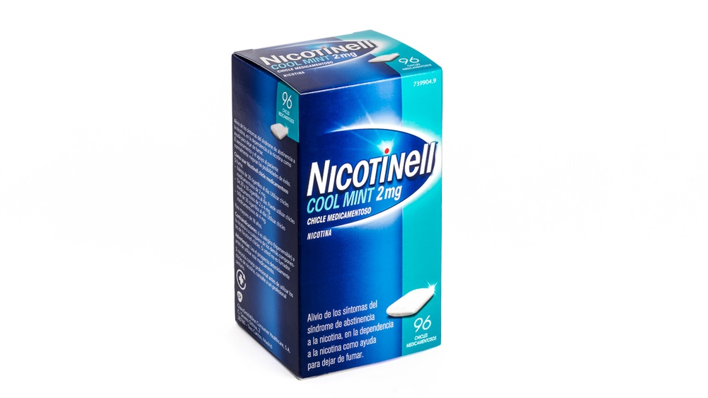 NICOTINELL COOL MINT 2 mg GOMA DE MASCAR MEDICAMENTOSA