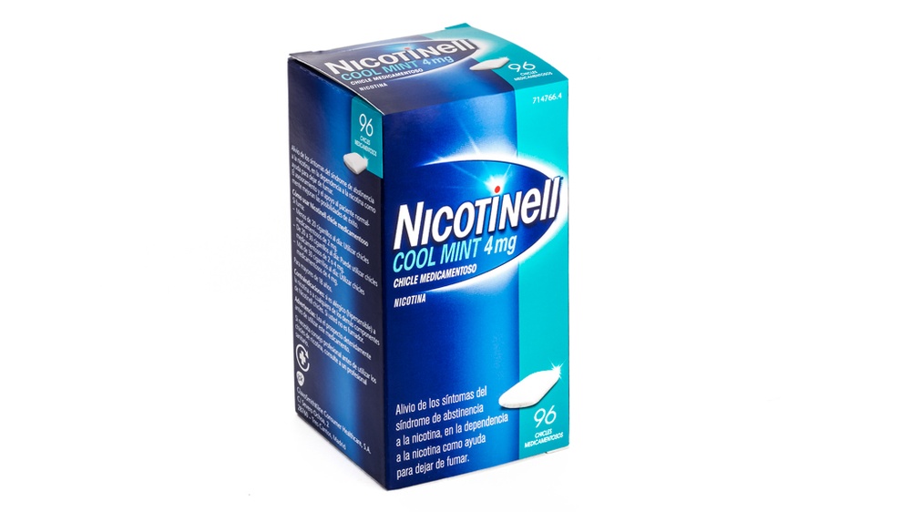 NICOTINELL COOL MINT 4 mg GOMA DE MASCAR MEDICAMENTOSA