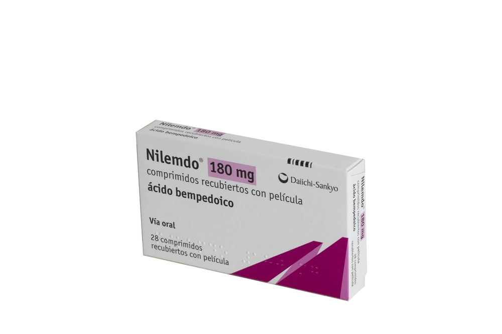 NILEMDO 180 mg COMPRIMIDOS REVESTIDOS POR PELÍCULA
