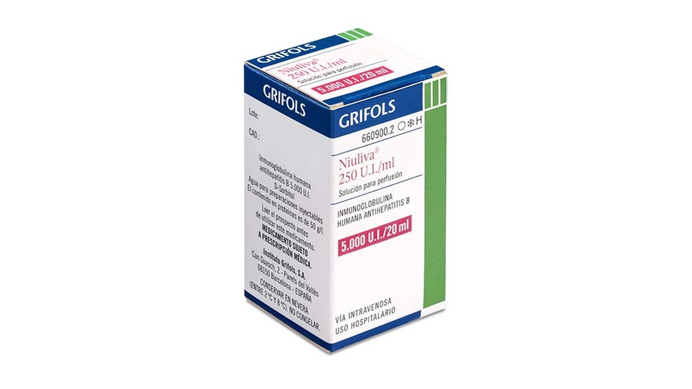 NIULIVA 250 UI/ml SOLUÇÃO PARA PERFUSÃO