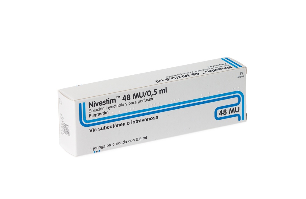 NIVESTIM 48 MU/0,5 ml SOLUÇÃO INJETÁVEL OU PARA PERFUSÃO