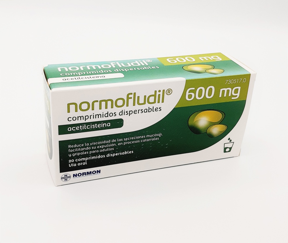 NORMOFLUDIL FORTE 600 mg COMPRIMIDOS DISPERSÍVEIS